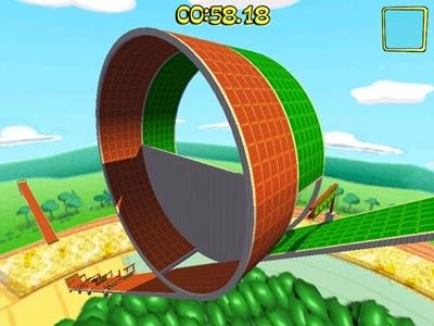 En Marble Blast Ultra también harás loopings como este