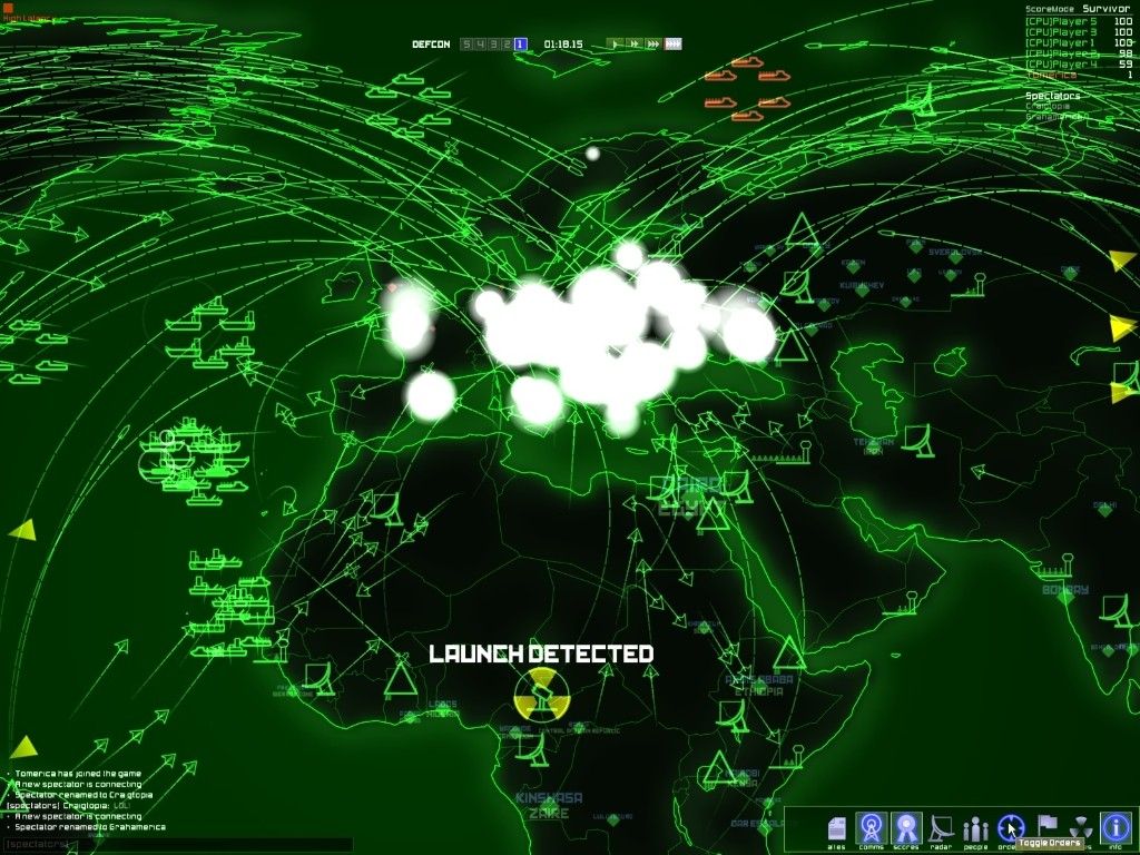 Imagen del juego Defcon