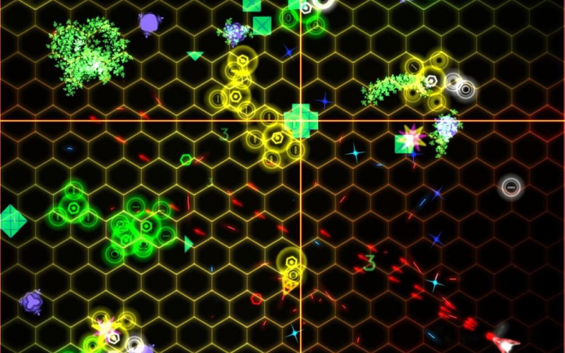 AtomHex, shooter de naves con cabeza